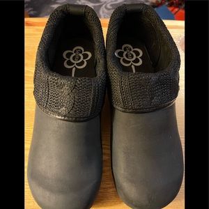 SANITA Black Leather Booties 40 (9.5-10)